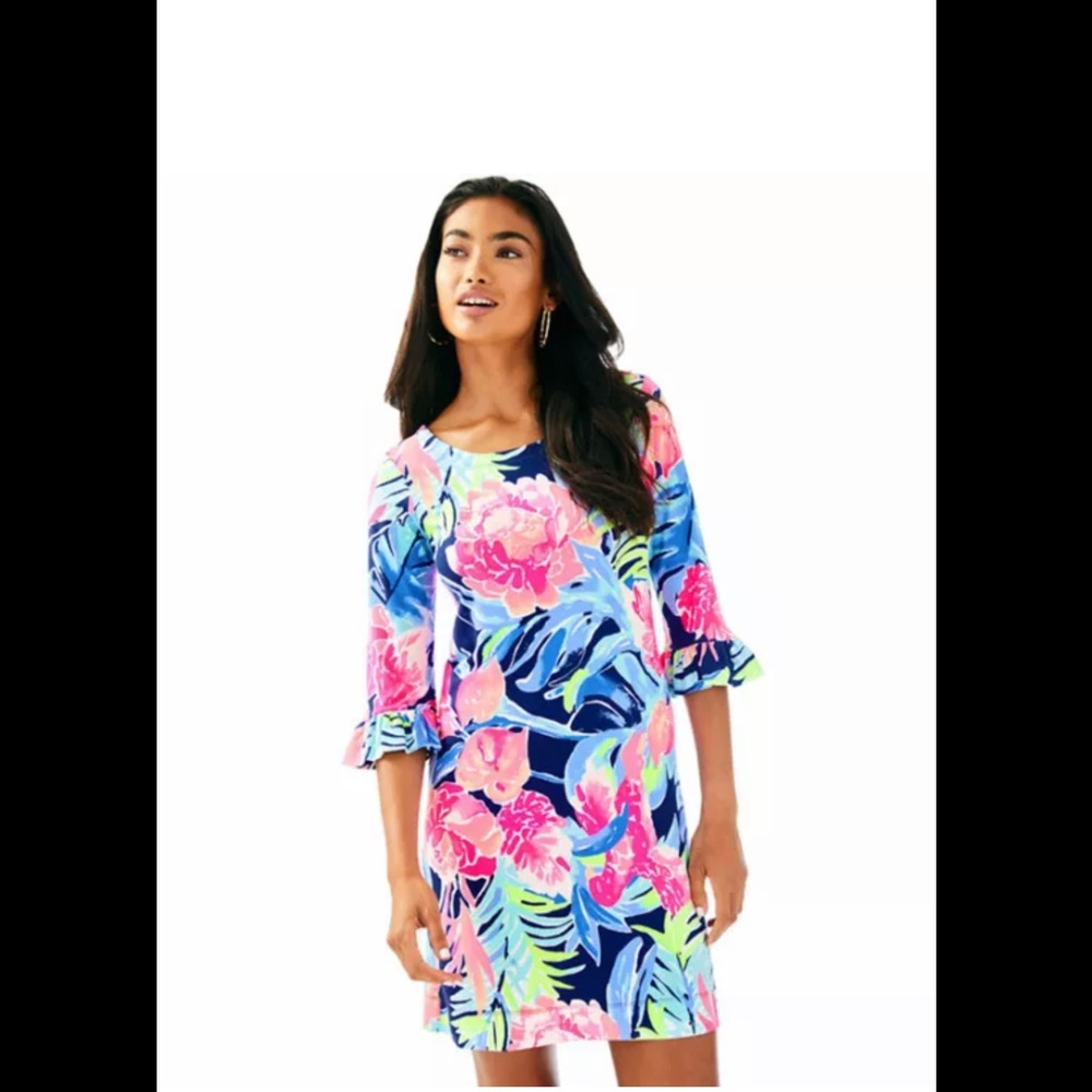 💙NWT’s Lilly Pulitzer UPF 50+ Sophie Ruffle Dress Size XL💙